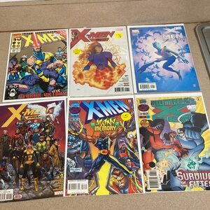 Marvel X-Men Comic Book Set with Vibrant Covers